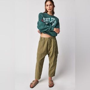 Free People Bay To Breakers Pants in Washed Pine